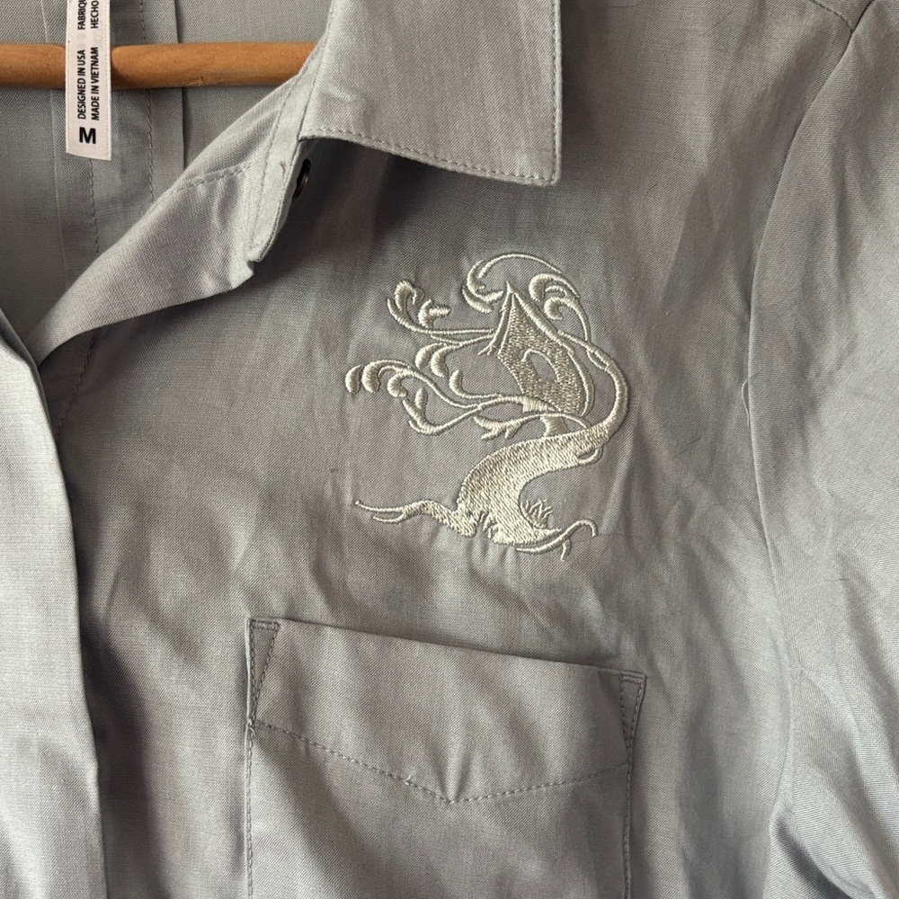Kuhl Women's sz M Hadley LS Mist Button-Down Shirt - Light Gray NWT - Picture 3 of 9